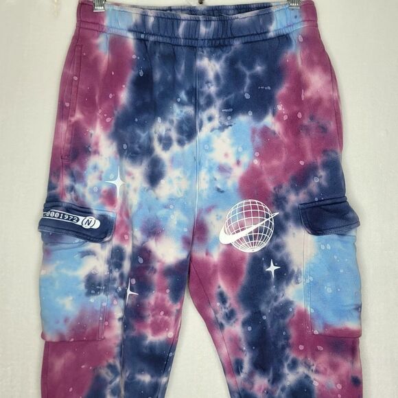 Nike Sportwear Club Space Wave Cargo Sweatpants Joggers Size Small - Picture 2 of 10